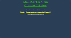 Desktop Screenshot of makemytee.com